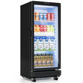 Icevival Cdr-6bl-iv-az Beverage Cooler 6 Cu.ft Commercial Refrigerator With Double-tempered Glass Door