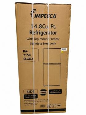 Impecca Ra-2150slgd2 14.8 Cu Ft Top-freezer Refrigerator Stainless Steel
