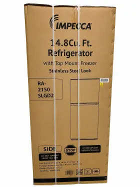 Ra-2150slgd2 Impecca 14.8 Cu Ft Top-freezer Refrigerator Stainless Steel