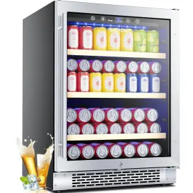 Ihn-gd24si1ea Innhonic 24 Inch Beverage Refrigerator 140 Can Under Counter Beer