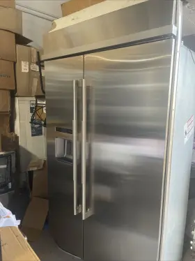 Js48ppdude01 Jenn-air Jennair Rise 48 Inch Built-in Side By Fridge W Dispenser