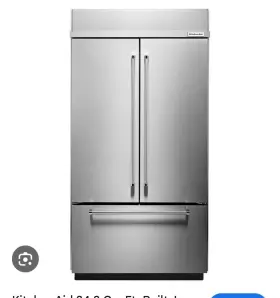 Kbfn502ess Kitchenaid New - In Box 42 Inch French Door Built Refrigerator