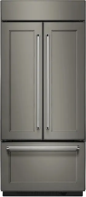 Kbfn506epa Kitchenaid 36 Inch French Door Refrigerator With 20.8 Cu. Ft. Capacit