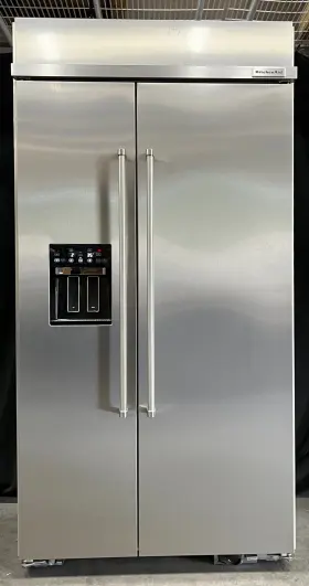 Kbsd702mps00 Kitchenaid Kbsd702mps 42 Inch Built-in Side-by-side Refrigerator With 25.1 Cu. F