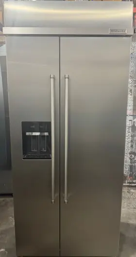 Kbsd706mps Kitchenaid 36 Inch Built-in Side-by-side Refrigerator 20.8 Cu. Ft