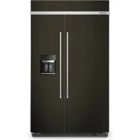 Kbsd708mbs Kitchenaid 48 Inch Built-in Side-by-side Refrigerator 29 Cu.ft Black