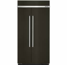 Kitchenaid Kbsn602ebs Refrigerator 25.5 Cu Ft Side By 42 Inch Black Stainless