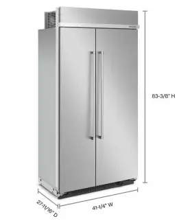 Kbsn602ess Kitchenaid - 25.5 Cu. Ft Refrigerator- Stainless Steel