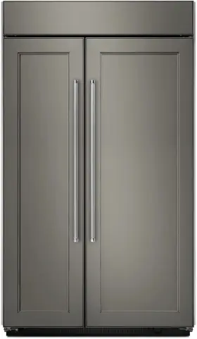 Kbsn608epa Kitchenaid 48 Inch Panel Ready Built In Side By Refrigerator -