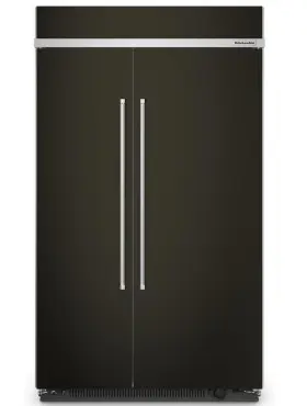 Kbsn708mbs Kitchenaid 48 Inch Built-in Side-by-side 30 Cu. Ft. Refrigerator With -