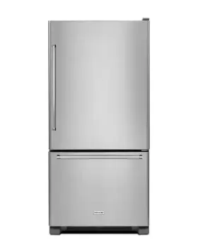 Krbr109ess Kitchenaid 19 Cu. Ft. Bottom Freezer Refrigerator In Stainless Steel