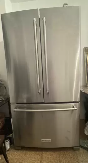 Krfc300ess03 Kitchenaid Kitchen Aid Refrigerator With The Freezer 36 Inch 20 Cu Lightly Use. No Shipping