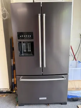 Krff507hbs00 Kitchenaid French Door Refrigerator Black Stainless Steel Ice Maker