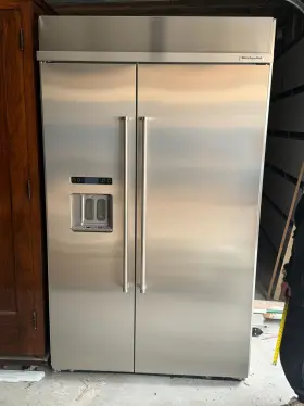 Kssp48qts Kitchenaid Kssp4qts 48 Inch Built In Refrigerator With Ice And Water Dispenser