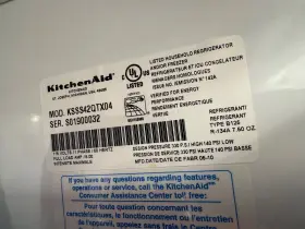 Ksss42qtx04 Kitchenaid Built In Refrigerator