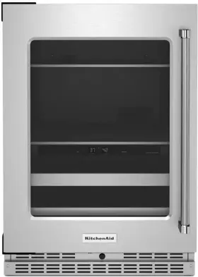 Kubl314kss Kitchenaid 24 Inch Built-in Undercounter Dual Zone Beverage Center -