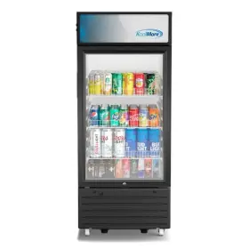 Koolmore 810019869884 21 Inch 6 Cu. Ft. Glass Door Display Merchandiser Refrigerator In Black/white