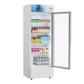 Km-mdr-1gd-12cwh Koolmore 24 Inch One-door Commercial Merchandiser Refrigerator In White 12 Cu. Ft