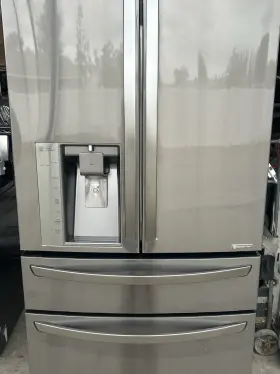 Lmxc23746d Lg 4 Door French Refrigerator Counter-depth Black