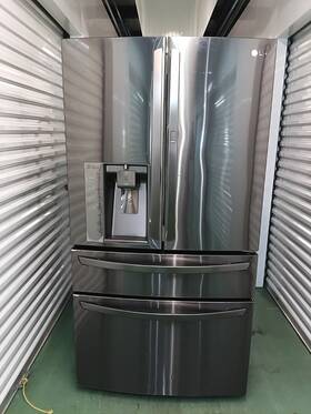 Lg Lmxs30776d French Door Refrigerator Black Stainless Steel Ice Maker