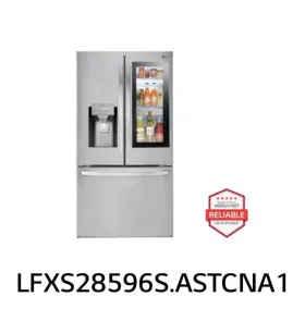 Lrfdc2406s.astcna0 Lg Refrigerator French Doors Tap Window Ice Maker Crisper Drawer