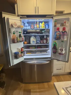 Lrfds2503 Lg Thinq Refrigerator Model Stainless Steel 70x33x33 25 Cubic Feet