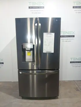 Lrfs28xbd Lg 28 Cu.ft. 3 Door French Refrigerator Black Stainless