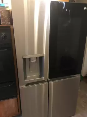 Lsxc22396s Lg - 22 Cu. Ft. Instaview Side-by-side Counter-depth Smart Refrigerator