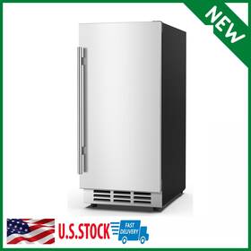 Lioncho 4801161-hc-100a 15 Inch Under Counter Beverage Refrigerator Stainless Steel Outdoor Fridge