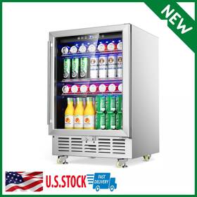 Lioncho 5874621-yc-150f 24 Inch Outdoor Beverage Fridge Cooler Beer Refrigerator Stainless Steel