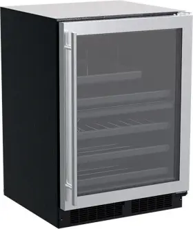 Mlbd224sg01a Marvel 24 Inch Built-in Dual Zone Beverage Center With 22 Bottle