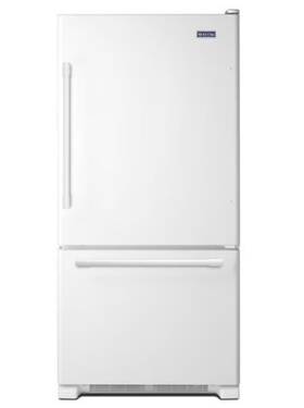 Maytag Mbb1957few 30-inch 18.6 Cu.ft. Bottom Freezer Refrigerator In White -