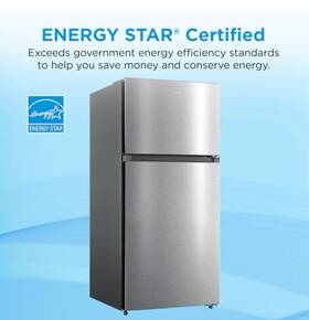 Midea Mrt18d3bst Refrigerator Fingerprint Resistant Stainless Steel. Excellent Condition