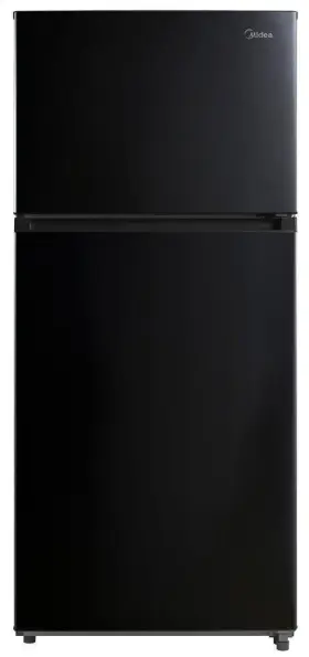 Mrt18s3abb Midea 18 Cf Top Mount Refrigerator Glass Shelves Ice Maker Ready