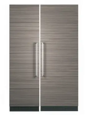Zif240npkii Monogram Zir300npkii 30 Inch Fridge And 24 Freezer Columns In Panel Ready