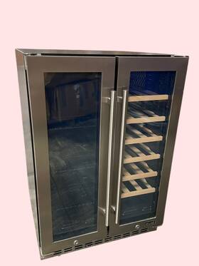 Newair Nwb080ss00 58-can 18-bottle Premium Dual Zone Beverage Fridge 24 Inch #u0663