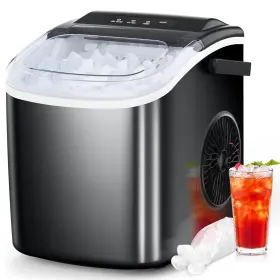 11.4h No Ice Maker Countertop Portable Machine With Self-cleaning 26.5lbs/24hrs Bar