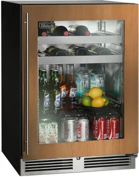 Hc24bb44r-perlick Perlick Hc24bb44r 24 Inch Uc Beverage Center Glass Door Panel Ready Right Hinge