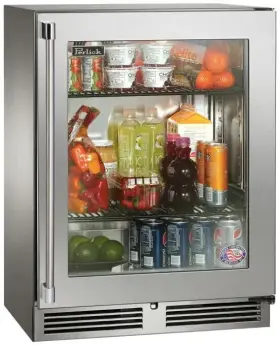 Hh24rs4c-00-trf0r Perlick Signature 24 Inch Compact Refrigerator In Stainless Steel