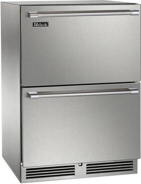 Perlick Hp24fs45 24 Inch Stainless Built-in Undercounter Freezer Drawers Nib #146940