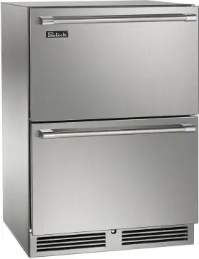 Hp24fs45 Perlick 24 Inch Stainless Built-in Undercounter Freezer Drawers Nib #146940