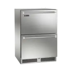 Hp24ro-4-5 Perlick 24-inch Signature Series Stainless Steel Outdoor Refrigerated Drawers