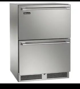 Hp24rs4e Perlick 24 Inch Built-in Undercounter Refrigerator Double Drawers