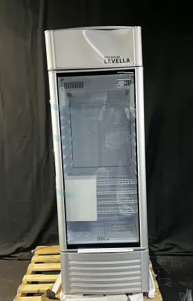 Prf907dx Premium Levella 9.0 Cu Ft Glass Display Refrigerator Silver Used Read