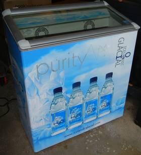 S G Beverage Rpuc700m 80 Bottle Pop-up Commercial Horizontal Refrigerated Cooler Office Store Home