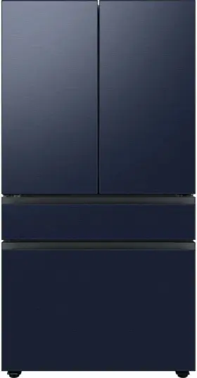 F36dmmqn Samsung Bespoke Middle Panel In Navy Steel For 4-door French Door Refrigerator