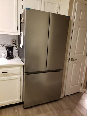 Samsung Rf18a5101 Three Door Refrigerator - Counter Depth Stainless Steel