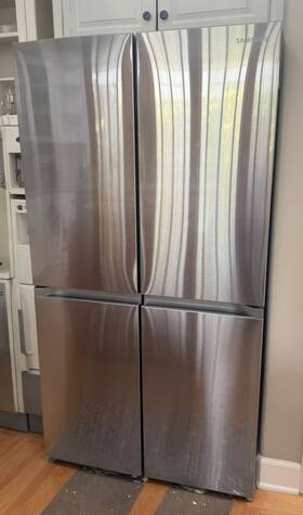 Samsung Rf23b7671s 23 Cu. Ft. Counter Depth 4-door French Door Refrigerator With Beverage C