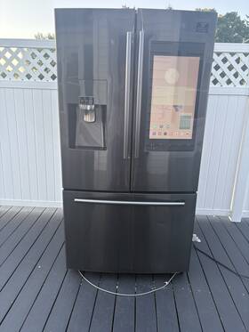 Samsung Rf23m8570sg Family Hub Black Stainless French Door Fridge With Screen Water/ice