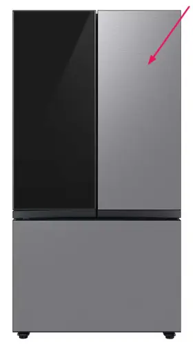 Rf24bb6600ql Samsung Refrigerator French Door Ftpanelft Only- Stainless Steel #rf24bb6600ql